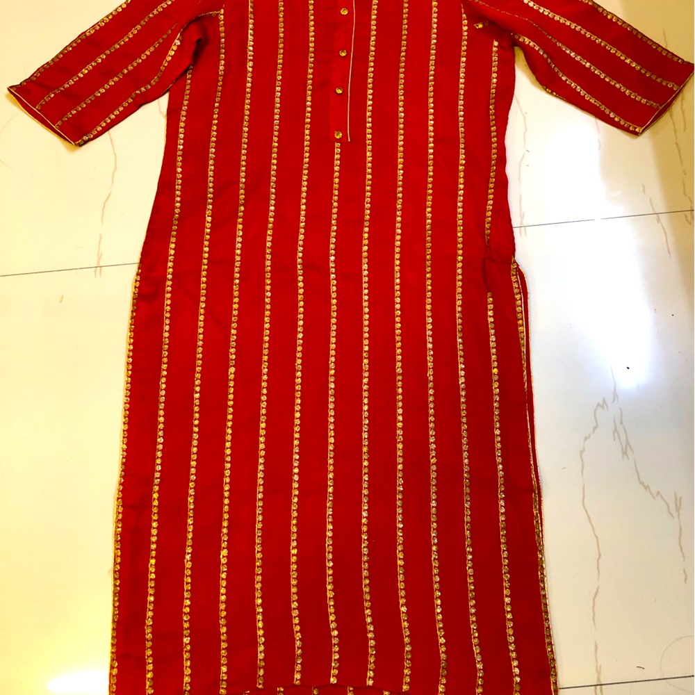 Readymade kurti with trousers - Picture 2 of 5